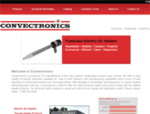 Tablet Screenshot of convectronics.com